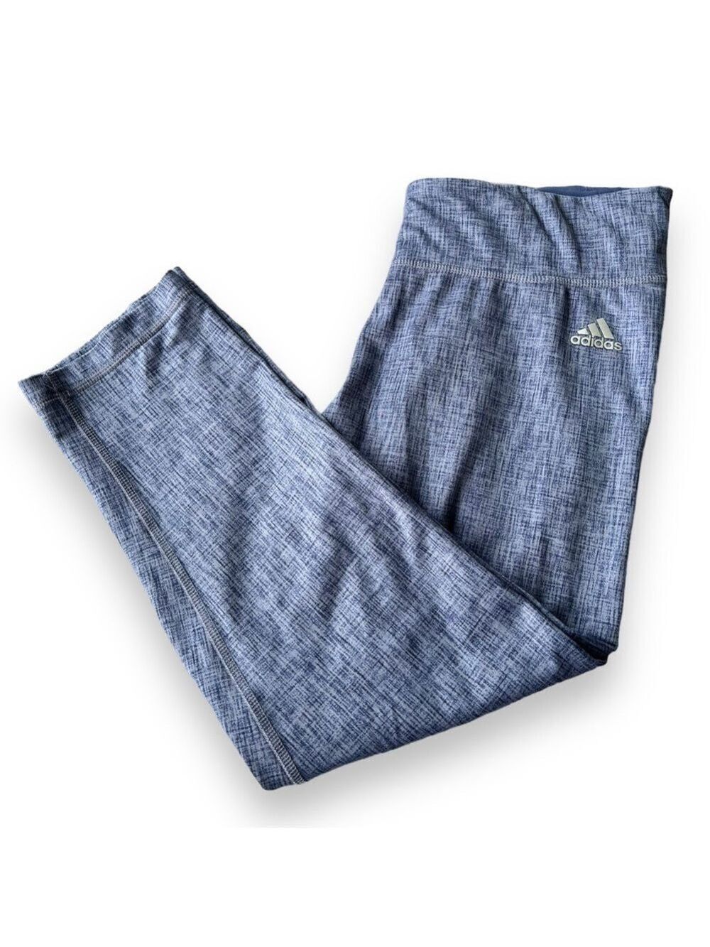 Adidas Women’s Climalite Crop Leggings Blue Size Medium